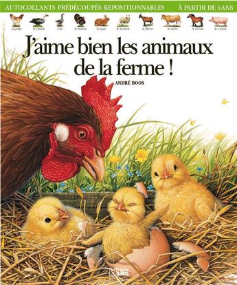 Couverture du livre « J'aime bien les animaux de la ferme » de Boos/Fojt aux éditions Lito