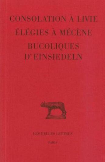 Couverture du livre « Consolation à Livie » de Jacqueline Amat aux éditions Belles Lettres