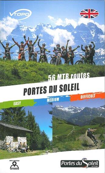 Couverture du livre « Portes du soleil ; 56 MTB routes » de  aux éditions Vtopo