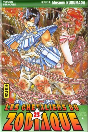 Couverture du livre « Saint Seiya ; les chevaliers du Zodiaque Tome 23 » de Masami Kurumada aux éditions Kana