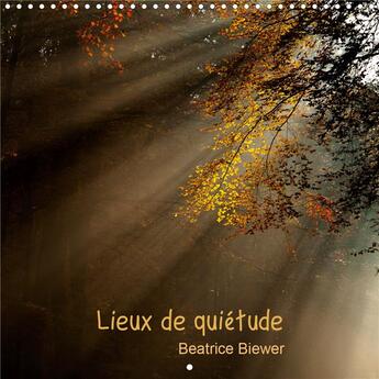 Couverture du livre « Lieux de quietude calendrier mural 2020 300 300 mm square - des lieux sereins pour se ress » de Beatrice Biewer aux éditions Calvendo