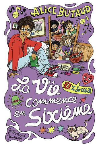 Couverture du livre « La vie commence en sixième Tome 2 : Idrissa » de Alice Butaud et Lisa Chetteau aux éditions Gallimard-jeunesse