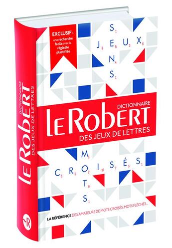 Couverture du livre « Dictionnaire Le Robert des jeux de lettres » de  aux éditions Le Robert