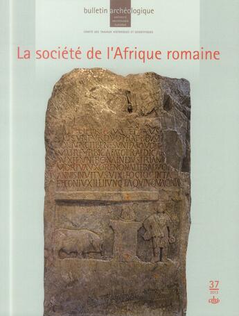 Couverture du livre « Societe de l'afrique romaine » de Gilles Sauron aux éditions Cths Edition