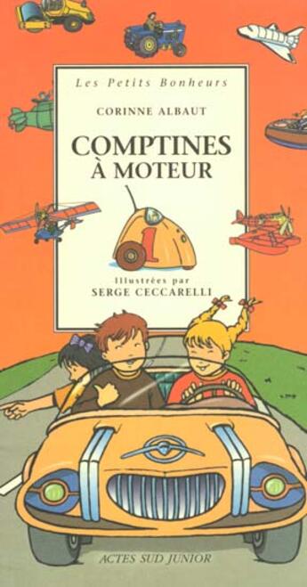 Couverture du livre « Comptines a moteur - les petits bonheurs » de Corinne Albaut aux éditions Actes Sud