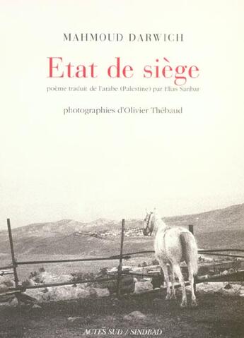 Couverture du livre « Etat de siege » de Darwich Mahmoud aux éditions Actes Sud