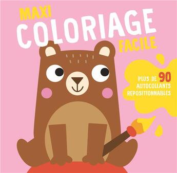 Couverture du livre « L'ours, maxi coloriage » de  aux éditions Yoyo Books