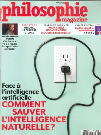 Couverture du livre « Philosophie magazine n 118 comment sauver l'intelligence naturelle? - avril 2018 » de  aux éditions Philo Revue