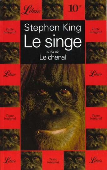 Couverture du livre « Le singe, suivi de : le chenal » de Stephen King aux éditions J'ai Lu