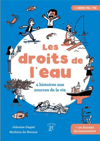 Couverture du livre « Les droits de l'eau » de Johanne Gagne aux éditions A Dos D'ane