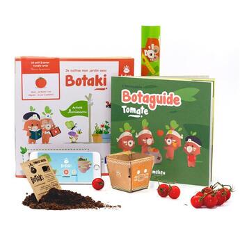 Couverture du livre « Botaki - kit activité semis tomate : pour les petits protecteurs de la planète ! » de Botaki aux éditions Mahou Studio