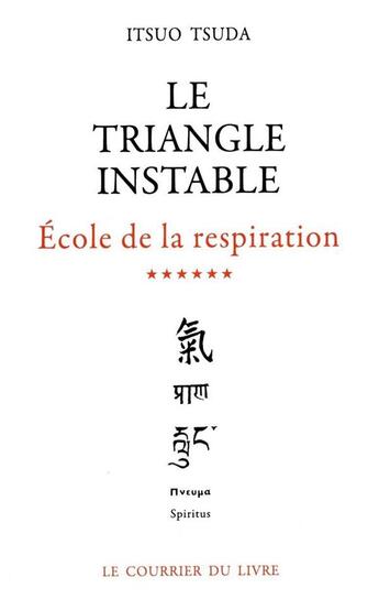 Couverture du livre « École de la respiration Tome 6 ; le triangle instable » de Itsuo Tsuda aux éditions Courrier Du Livre