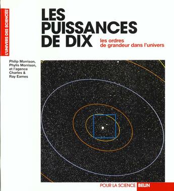 Couverture du livre « Les puissances des dix - les ordres de grandeur dans l'univers » de Morrison aux éditions Pour La Science