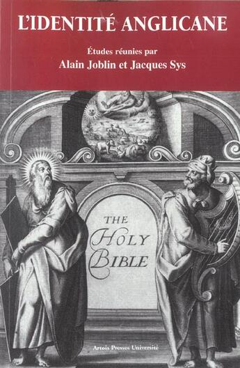 Couverture du livre « L' Identité anglicane » de Joblin A/Sys J aux éditions Pu D'artois