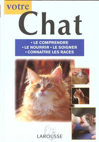 Couverture du livre « Votre Chat » de John Bower aux éditions Larousse