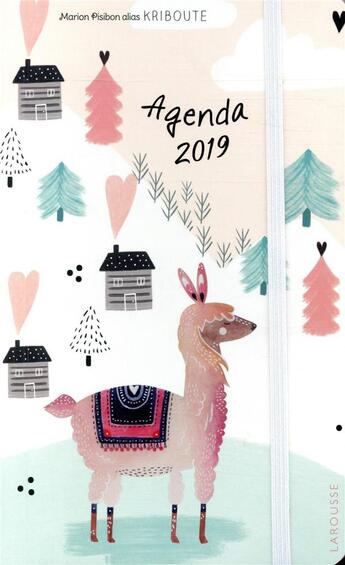 Couverture du livre « L'agenda illustré par Kribouté (édition 2019) » de Kriboute aux éditions Larousse