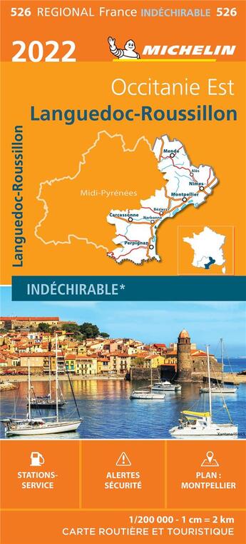 Couverture du livre « Languedoc-roussillon 2022 » de Collectif Michelin aux éditions Michelin