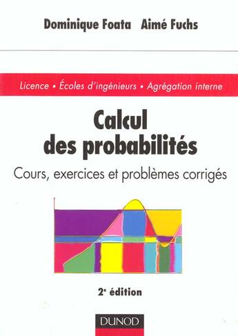 Couverture du livre « Calcul Des Probabilites ; 2e Edition » de Foata aux éditions Dunod