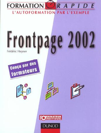 Couverture du livre « Frontpage 2002 » de Hepner aux éditions Dunod