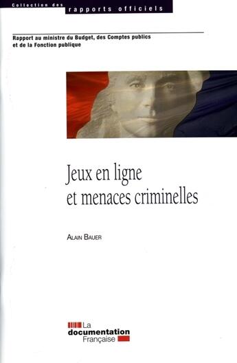 Couverture du livre « Jeux en ligne et menaces criminelles » de  aux éditions Documentation Francaise