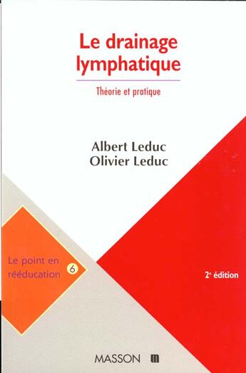 Couverture du livre « Lr drainage lymphatique nouvelle presentati » de Leduc aux éditions Elsevier-masson