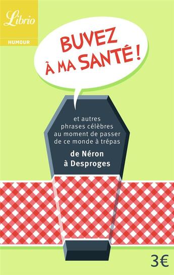 Couverture du livre « Buvez à ma santé » de  aux éditions J'ai Lu