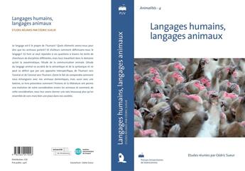 Couverture du livre « Langages humains, langages animaux » de Sueur Cedric aux éditions Pu De Valenciennes