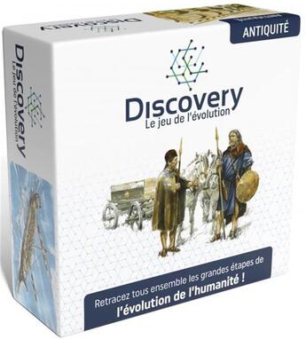 Couverture du livre « Discovery ; le jeu de l'évolution ; Antiquité » de Fabrizio Nastri et Benoit Clarys et Pierre Cattelain aux éditions Discovery