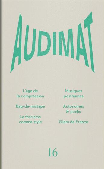 Couverture du livre « Audimat 16 » de  aux éditions Editions Presentes