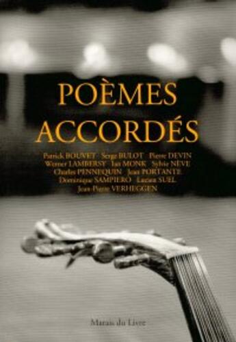 Couverture du livre « Poèmes accordés » de  aux éditions Marais Du Livre