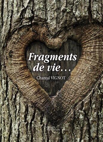 Couverture du livre « Fragments de vie » de Chantal Vignot aux éditions Baudelaire