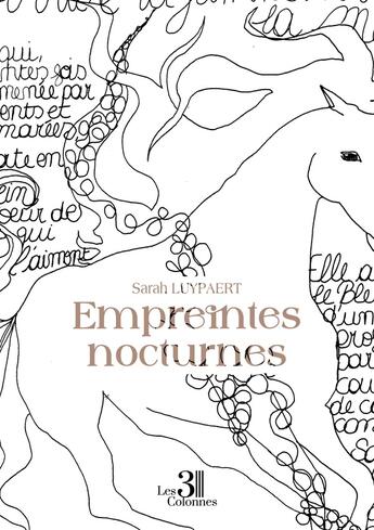 Couverture du livre « Empreintes nocturnes » de Sarah Luypaert aux éditions Les Trois Colonnes