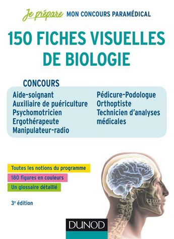 Couverture du livre « Je prépare : 150 fiches visuelles de biologie » de Patrick Troglia aux éditions Dunod