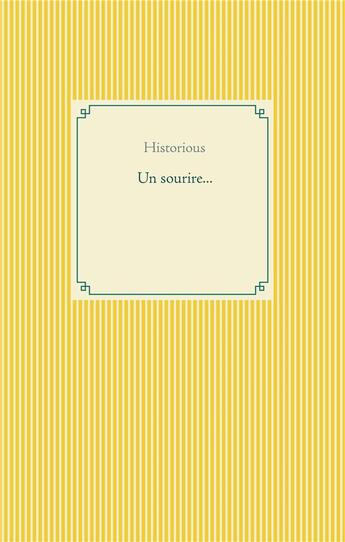 Couverture du livre « Un sourire... » de Aude Julien aux éditions Books On Demand