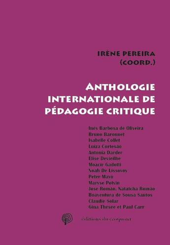 Couverture du livre « Anthologie internationale de pédagogie critique » de Irene Pereira aux éditions Croquant