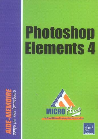 Couverture du livre « Photoshop elements 4 » de Thierry Dehan aux éditions Eni