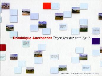 Couverture du livre « Paysages sur catalogue » de Dominique Auerbacher aux éditions Arp Editions