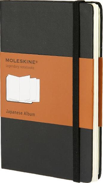 Couverture du livre « Album japonais - format de poche - couverture rigide noire » de Moleskine aux éditions Moleskine