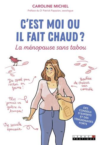 Couverture du livre « C'est moi où il fait chaud ? la ménopause sans tabou » de Caroline Michel aux éditions Leduc