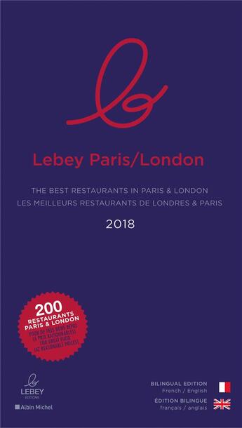 Couverture du livre « Lebey Paris-London (édition 2018) » de  aux éditions Albin Michel