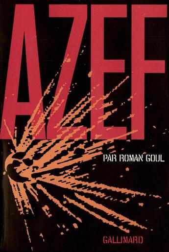 Couverture du livre « Azef » de Roman Goul aux éditions Gallimard