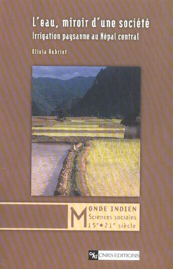 Couverture du livre « Eau miroir d'une societe » de  aux éditions Cnrs