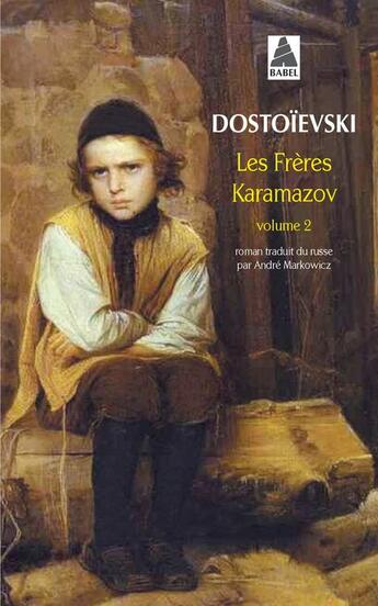 Couverture du livre « Les frères Karamazov t.2 » de Dostoievski Fedor aux éditions Actes Sud