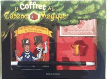 Couverture du livre « Coffret magie de la cabane magique » de Bruno Muscat et Sebastien Mossiere aux éditions Bayard Jeunesse