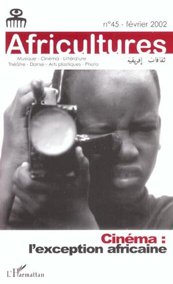 Couverture du livre « Cinéma ; l'exception africaine » de  aux éditions L'harmattan