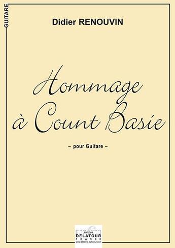 Couverture du livre « Hommage a count basie pour guitare » de Renouvin Didier aux éditions Delatour