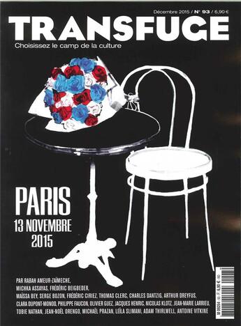 Couverture du livre « Transfuge n.93 : Paris 13 novembre 2015 » de Transfuge aux éditions Transfuge