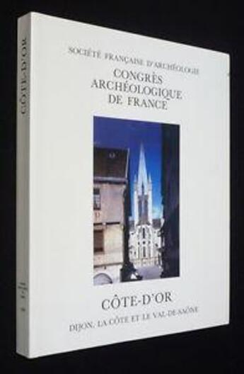 Couverture du livre « Congrès archéologique ; Côte d'or (édition 1994) » de  aux éditions Picard