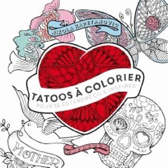 Couverture du livre « Tatoos à colorier pour se détendre ou s'inspirer » de Johanna Basford aux éditions Marabout