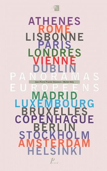 Couverture du livre « Panorama européens » de  aux éditions Picard